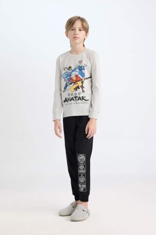 Erkek Çocuk Pijama Takımı Avatar the Last Airbender Uzun Kollu Üst Uzun Alt