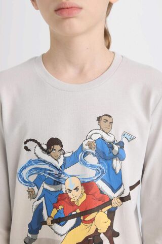 Erkek Çocuk Pijama Takımı Avatar the Last Airbender Uzun Kollu Üst Uzun Alt