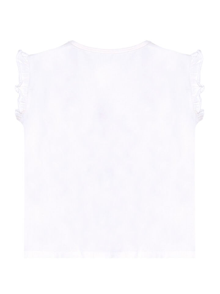 Kırmızı Gelincik Kız Çocuk T-shirt Tayt Takım