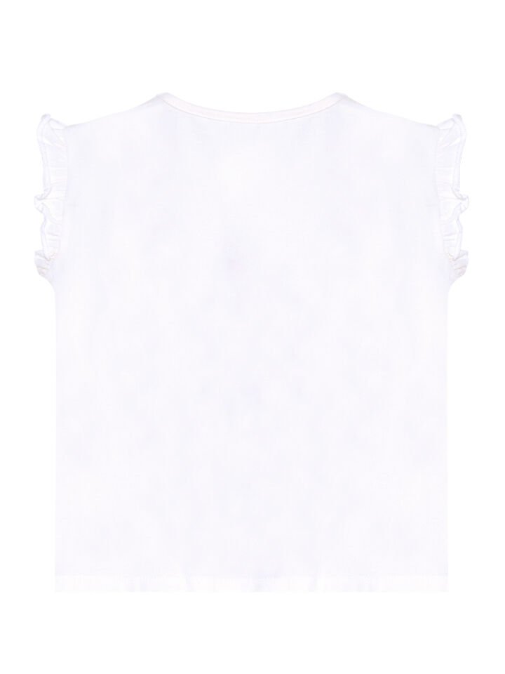 Kırmızı Gelincik Kız Çocuk T-shirt Tayt Takım