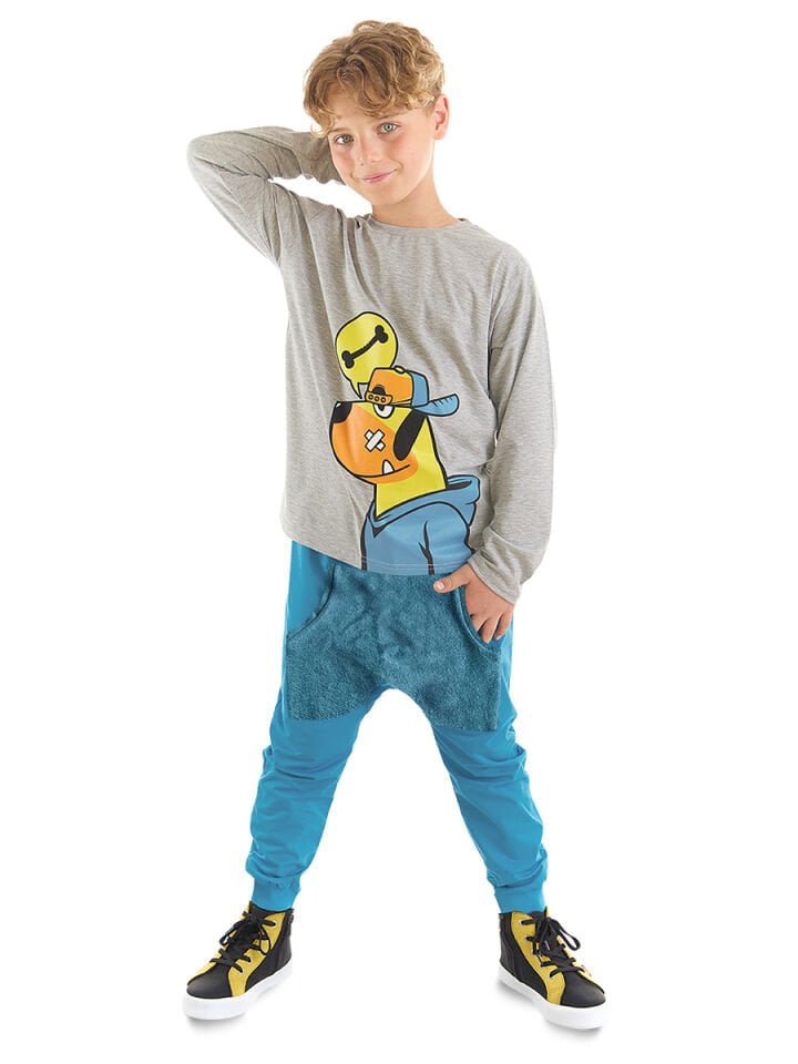 Kemik Köpek Erkek Çocuk T-shirt Pantolon Takım