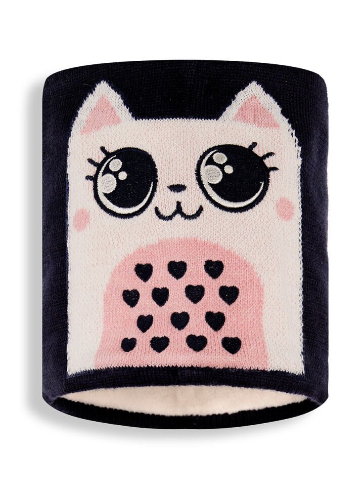 Kedicik Kız Çocuk Triko Boyunluk