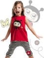 Uç Uç Kız Çocuk T-shirt Kapri Şort Takım