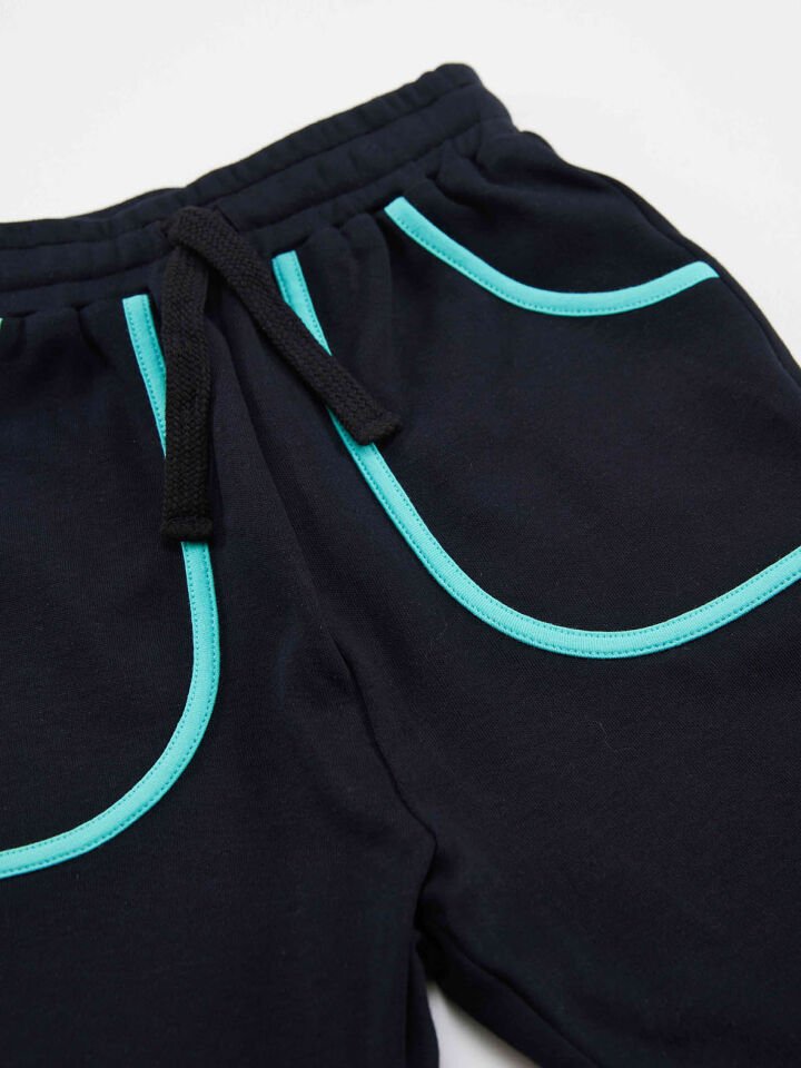 Ahoy Erkek Çocuk T-shirt Kapri Şort Takım 2 Y - Mavi, Lacivert