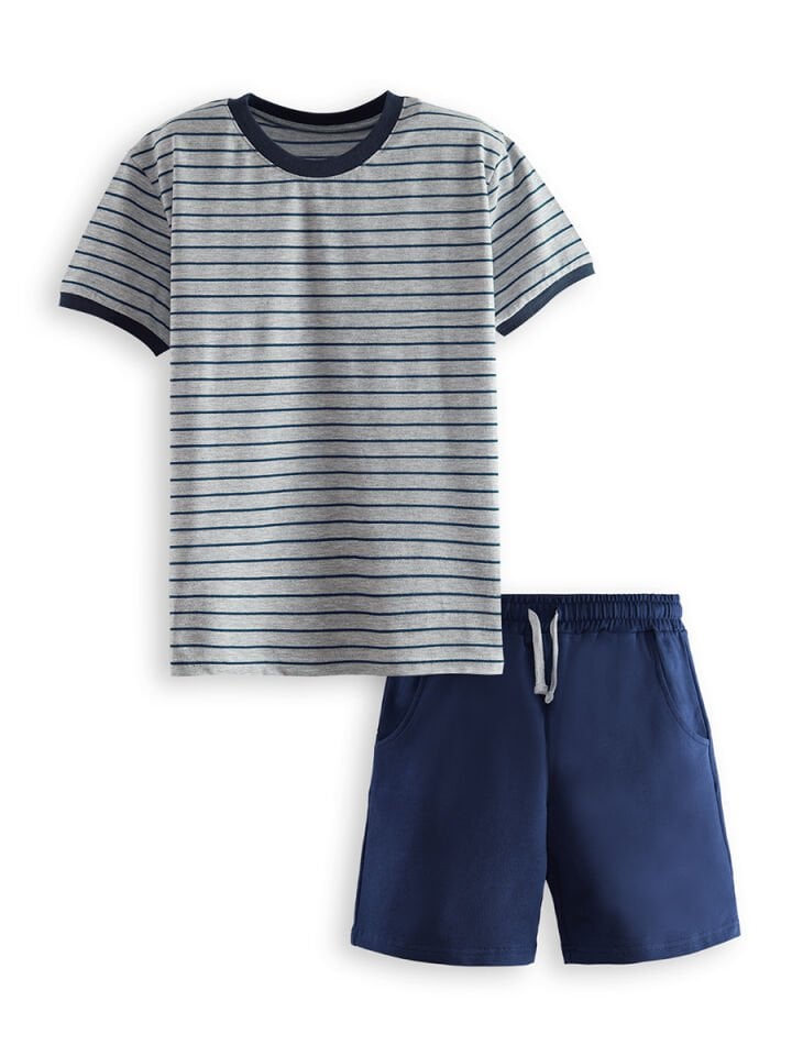 Erkek Çocuk Basic T-shirt Şort Takım