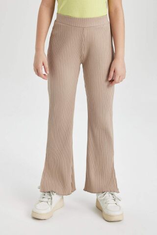 Kız Çocuk Flare Fit Fitilli Kaşkorse Pantolon