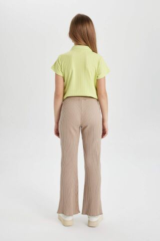 Kız Çocuk Flare Fit Fitilli Kaşkorse Pantolon