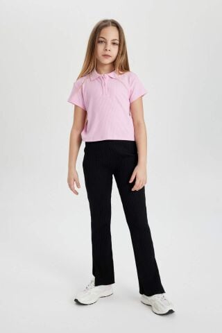 Kız Çocuk Flare Fit Fitilli Kaşkorse Pantolon