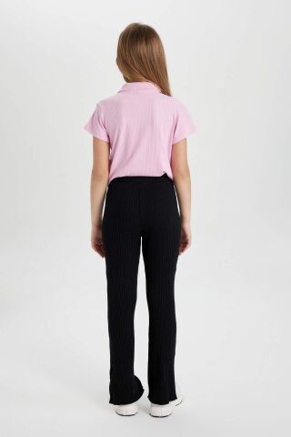 Kız Çocuk Flare Fit Fitilli Kaşkorse Pantolon