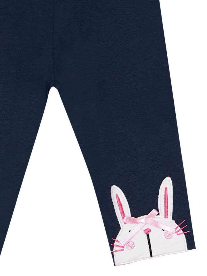 Hello Tavşan Kız Çocuk Tunik Tayt Takım 5 Y - Pembe, Lacivert