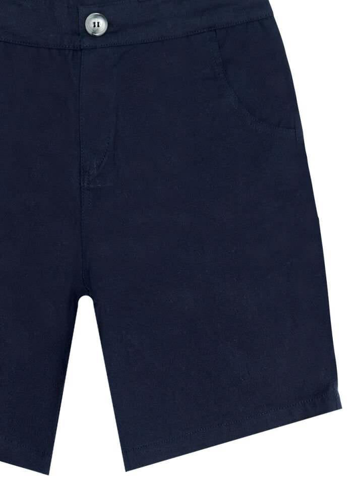 Sharrk Erkek Çocuk Polo Yaka T-shirt Şort Takım 10 Y - Gri, Lacivert