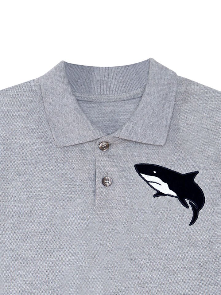Sharrk Erkek Çocuk Polo Yaka T-shirt Şort Takım 10 Y - Gri, Lacivert