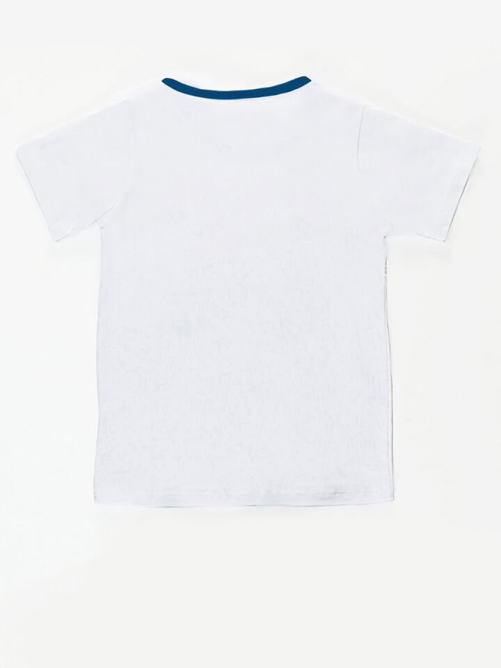 Shark Island Erkek Çocuk T-shirt Şort Takım 5 Y - Mavi Beyaz