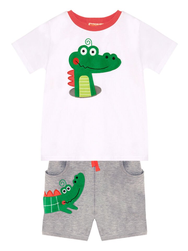 Timsah Baggy Erkek Çocuk T-shirt Şort Takım