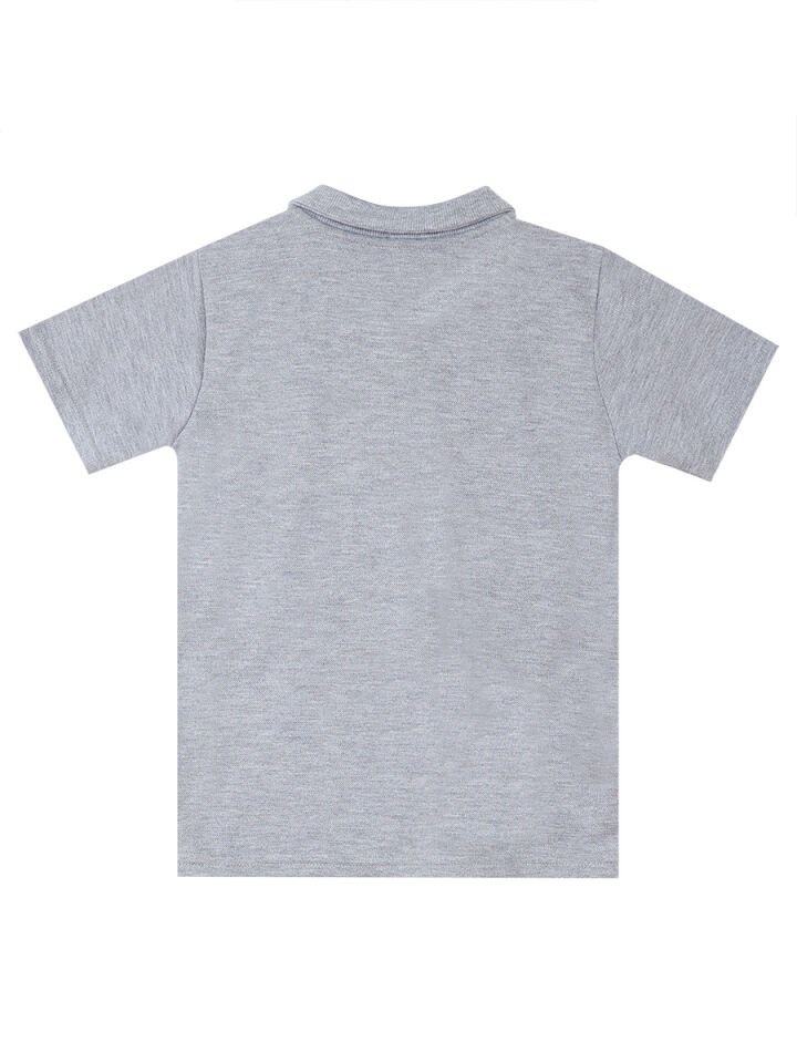 Sharrk Erkek Çocuk Polo Yaka T-shirt Şort Takım 8 Y - Gri, Lacivert