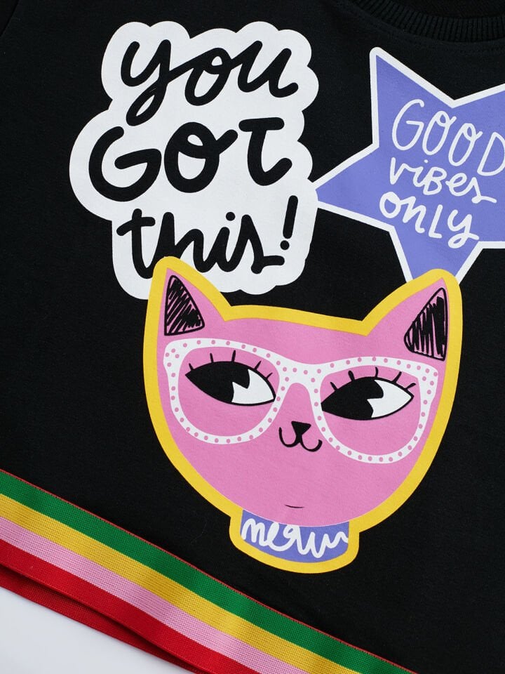 Good Meow Kız Çocuk Eşofman Takım