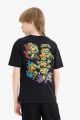 Erkek Çocuk Teenage Mutant Ninja Turtles Bisiklet Yaka Kısa Kollu Tişört
