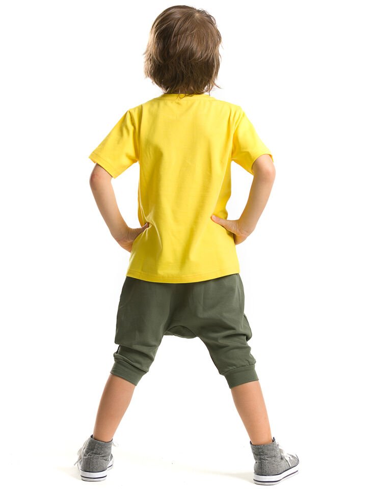 Bronx Erkek Çocuk T-shirt Kapri Şort Takım