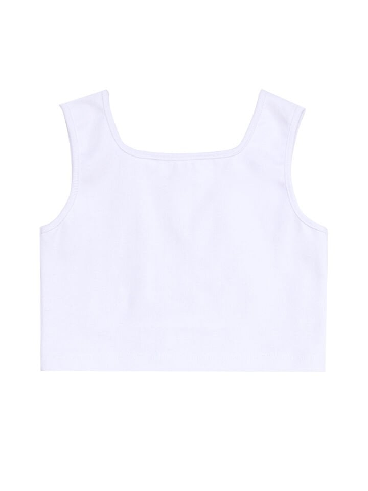 Never Mind Kız Çocuk Crop Top Batik Şort Takım