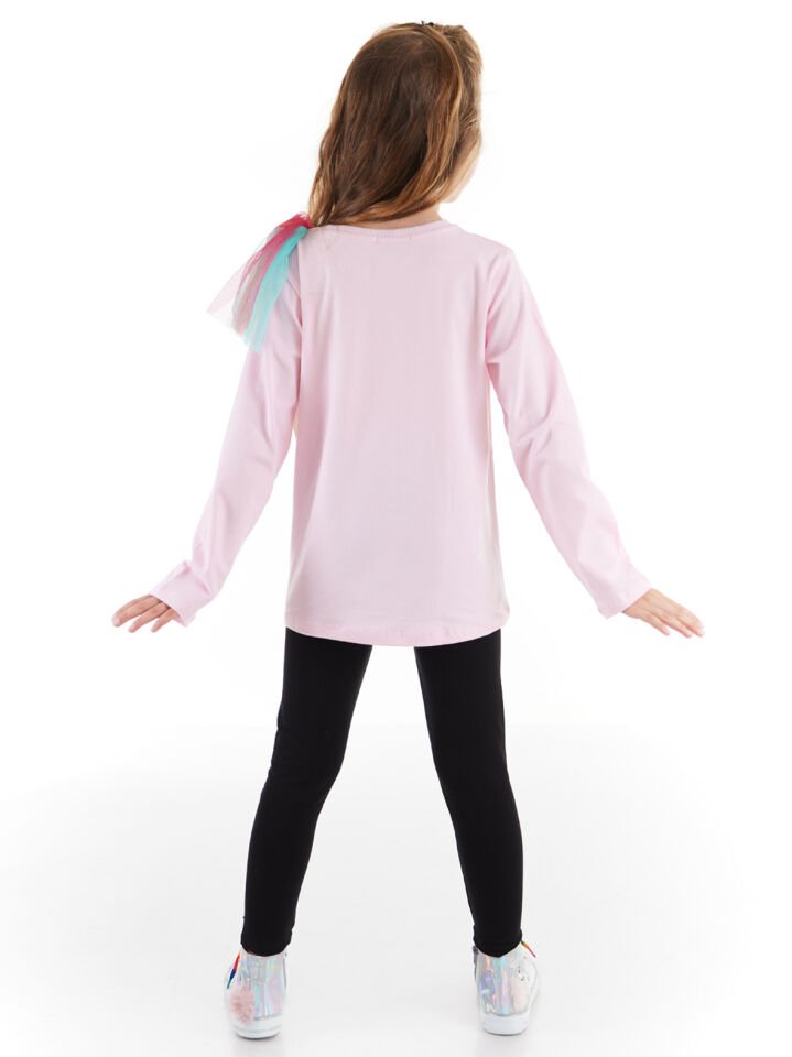 Love Magic Tüllü Kız Çocuk Tunik Tayt Takım 4 Y - Pembe, Siyah