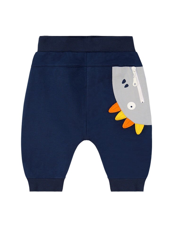 Fermuar Dino Erkek Çocuk T-shirt Kapri Şort Takım 7 Y - Gri,Lacivert