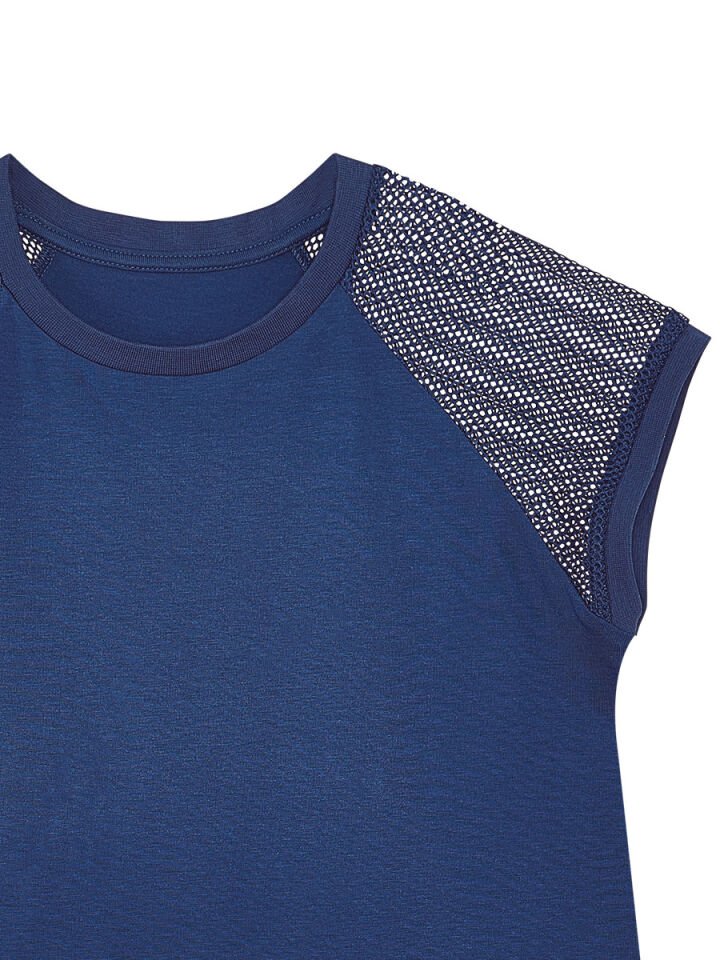 Bilmiş Kedi Kız Çocuk Lacivert Elbise