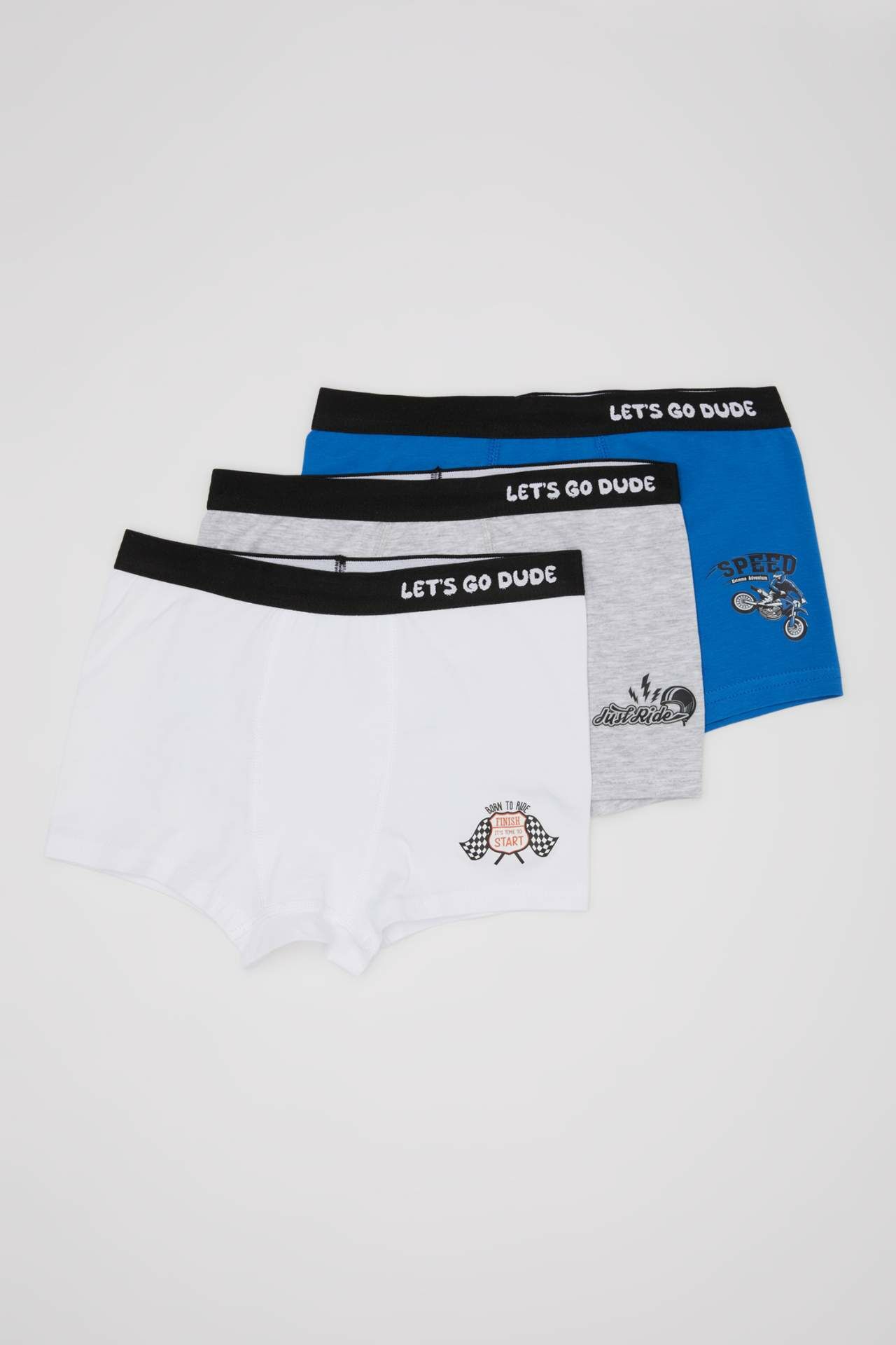 Erkek Çocuk Baskılı 3'lü Boxer