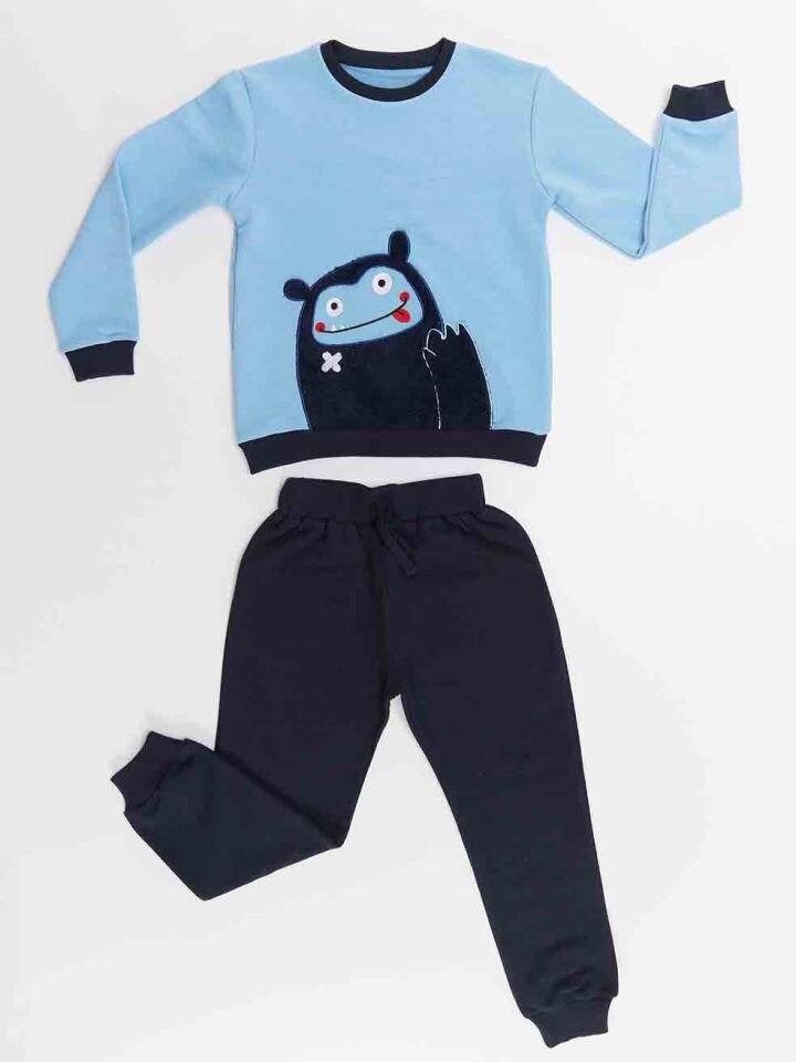 Şirin Canavar Erkek Çocuk Eşofman Takım 7 Y - Lacivert, Mavi