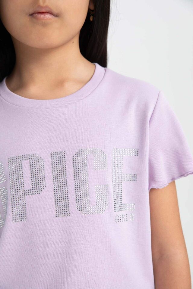 Kız Çocuk Spice Girls Bisiklet Yaka Kısa Kollu Tişört