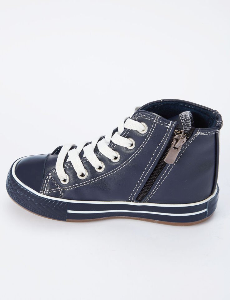 Dino Tırtırlı Erkek Çocuk Sneakers Spor Ayakkabı 27 N - Lacivert, Yeşil