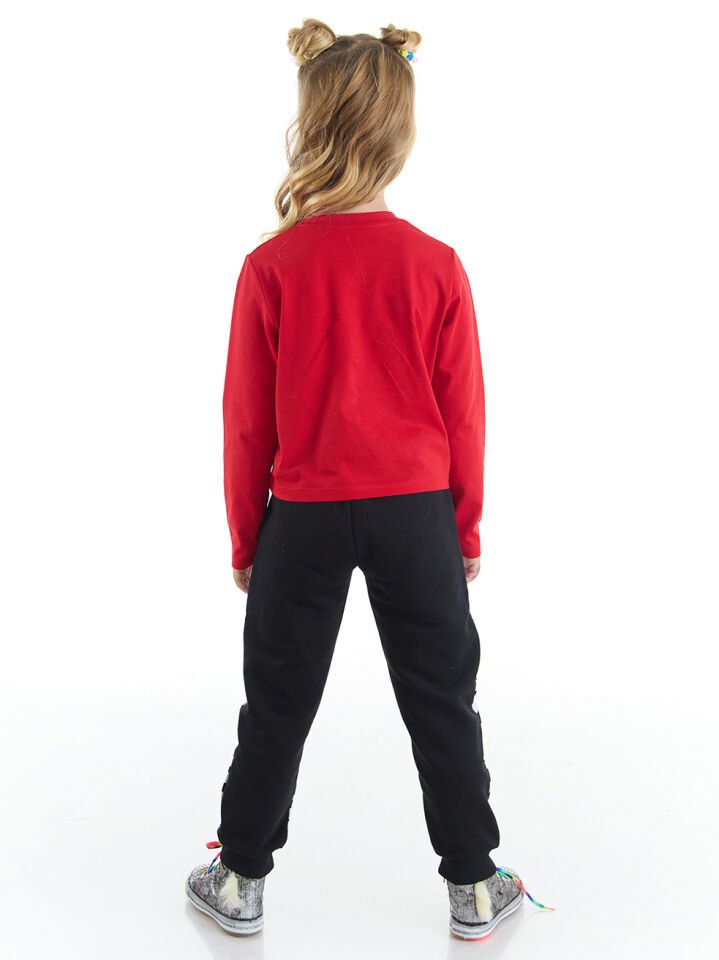 Balerin Zebra Kız Çocuk T-shirt Pantolon Takım 3 Y