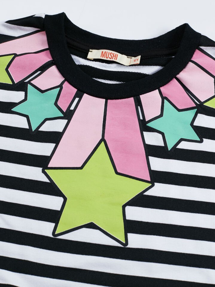 Stars Stripe Kız Çocuk Elbise