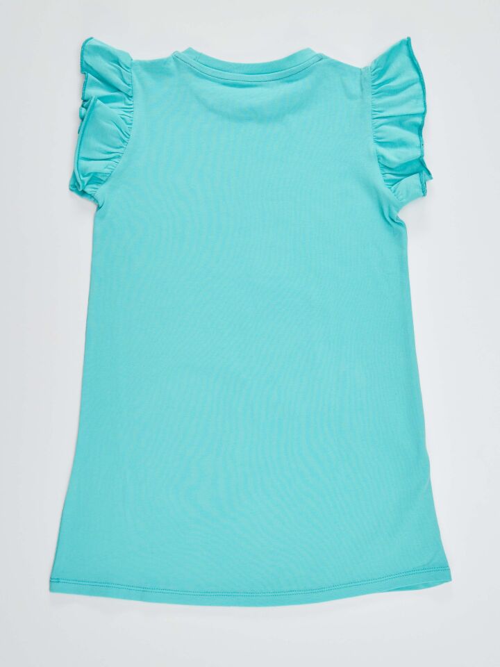 Sakızlı Unicorn Kız Çocuk Turkuaz Elbise