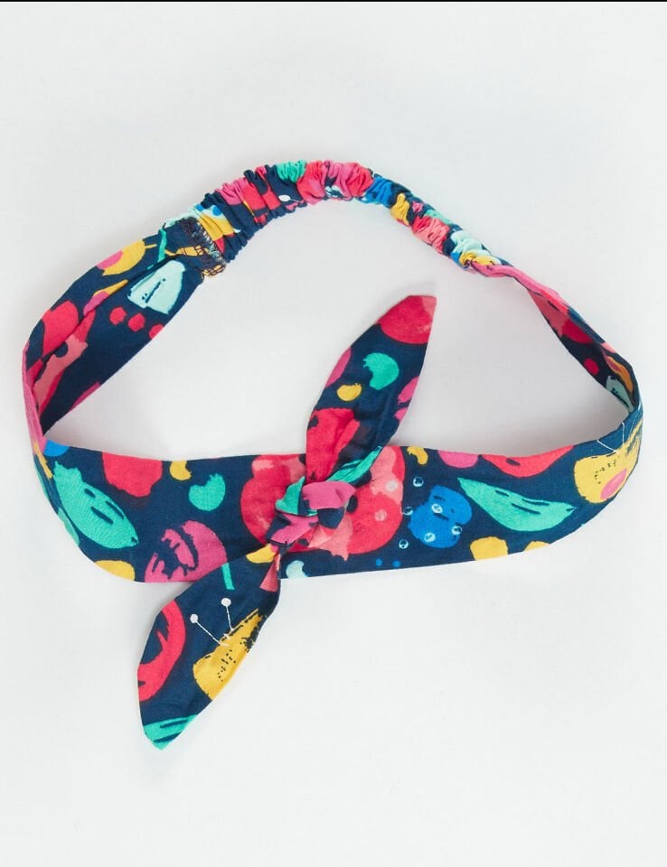 Çiçekli Kız Çocuk Saç Bandı