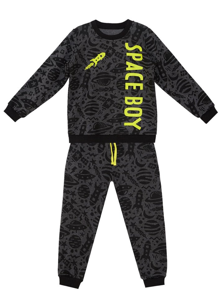 Space Erkek Çocuk Eşofman Takım 10 Y - Antresit Melanj