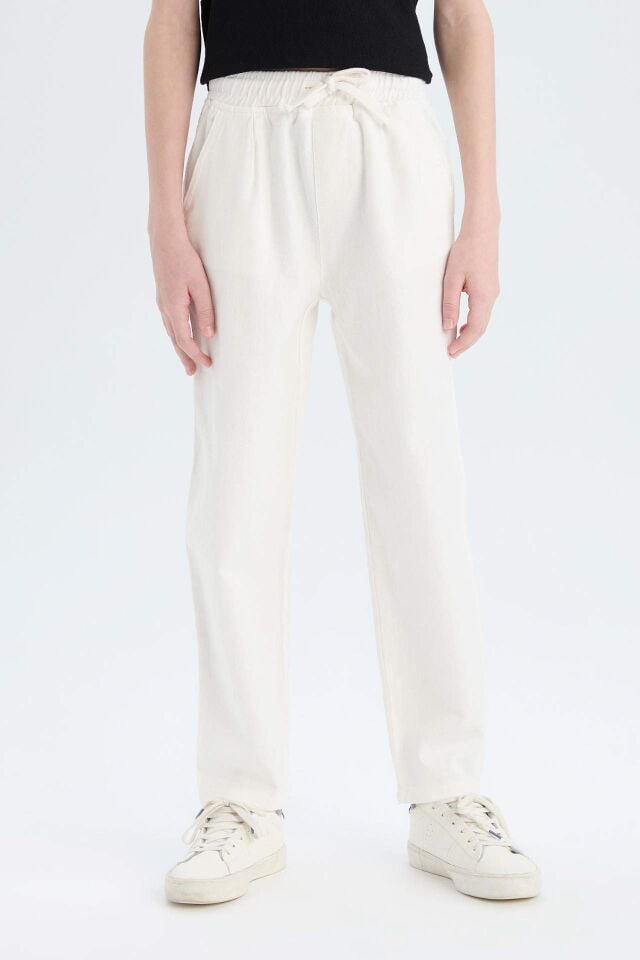 Erkek Çocuk Carrot Fit Havuç Kesim Standart Paça Gabardin Pantolon