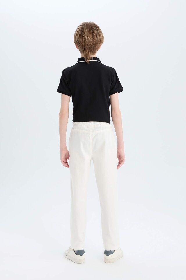 Erkek Çocuk Carrot Fit Havuç Kesim Standart Paça Gabardin Pantolon