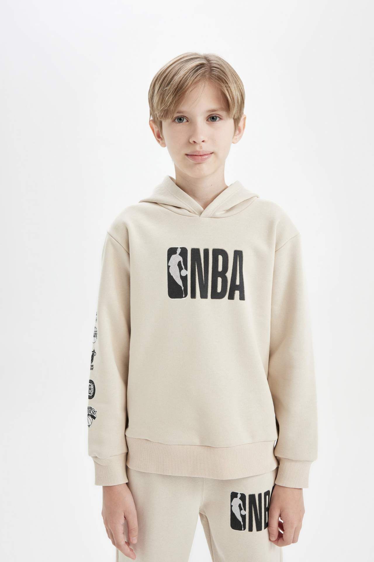 Erkek Çocuk NBA Current Teams Bisiklet Yaka Kalın Sweatshirt