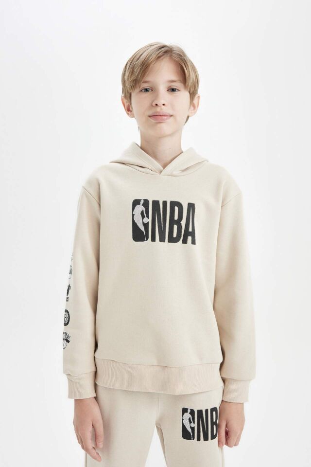 Erkek Çocuk NBA Current Teams Bisiklet Yaka Kalın Sweatshirt