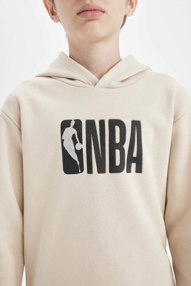 Erkek Çocuk NBA Current Teams Bisiklet Yaka Kalın Sweatshirt