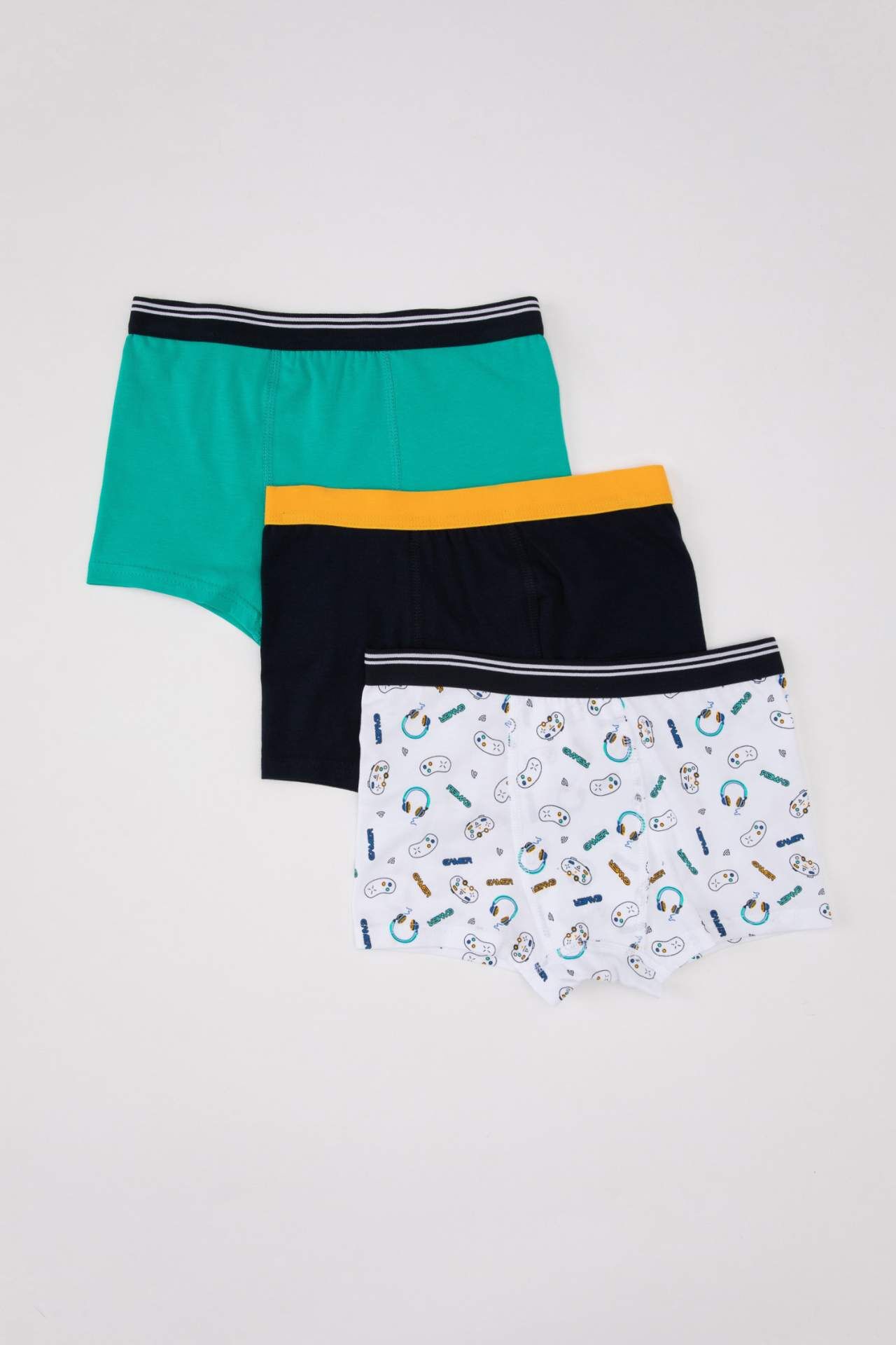 Erkek Çocuk Desenli 3'lü Boxer