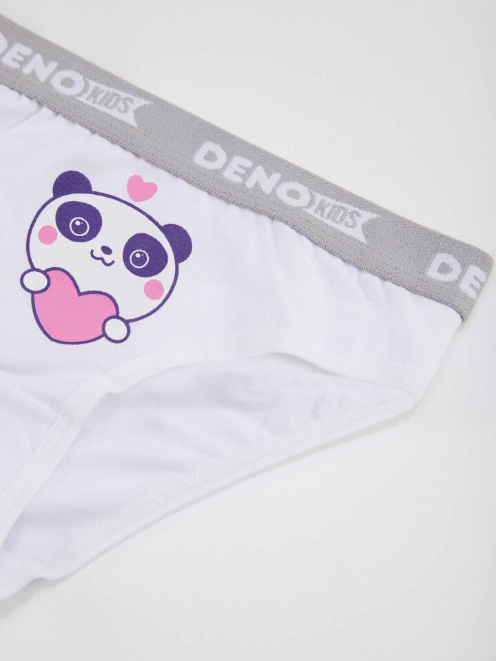 Kız Çocuk Pembe-Beyaz-Mint 3 Adet Külot Takım