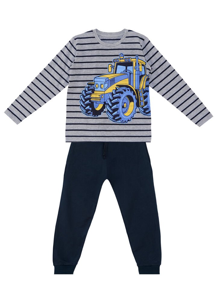 Traktör Erkek Çocuk T-shirt Pantolon Takım 6 Y - Lacivert