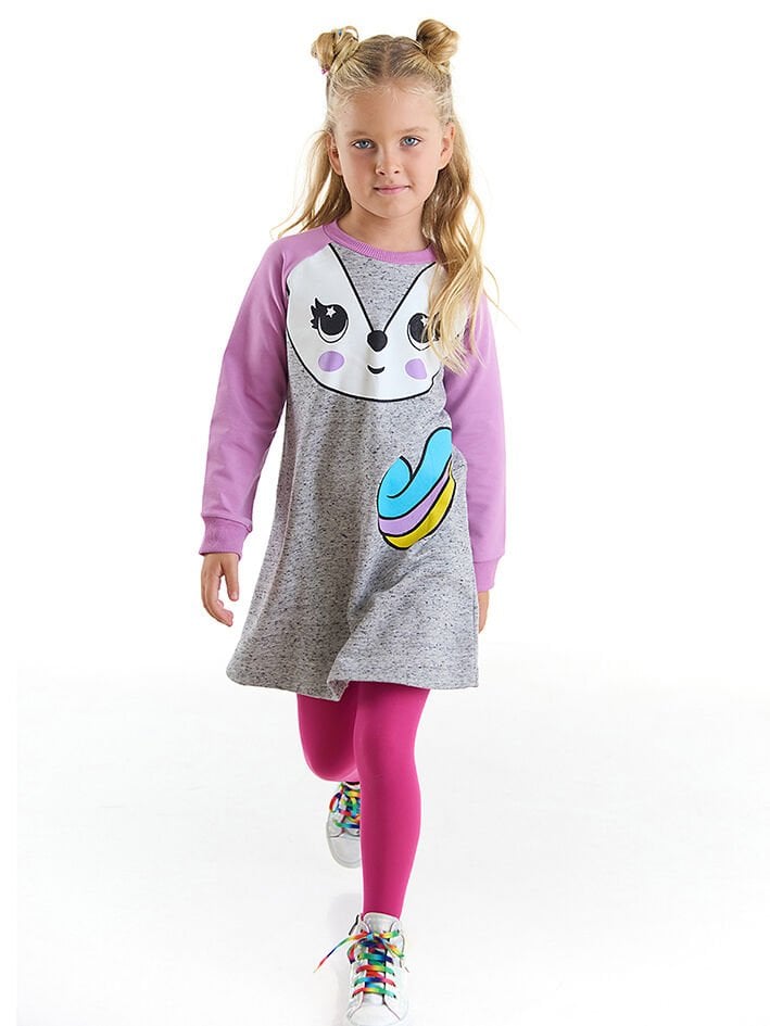 Unicorn Fox Kız Çocuk Elbise