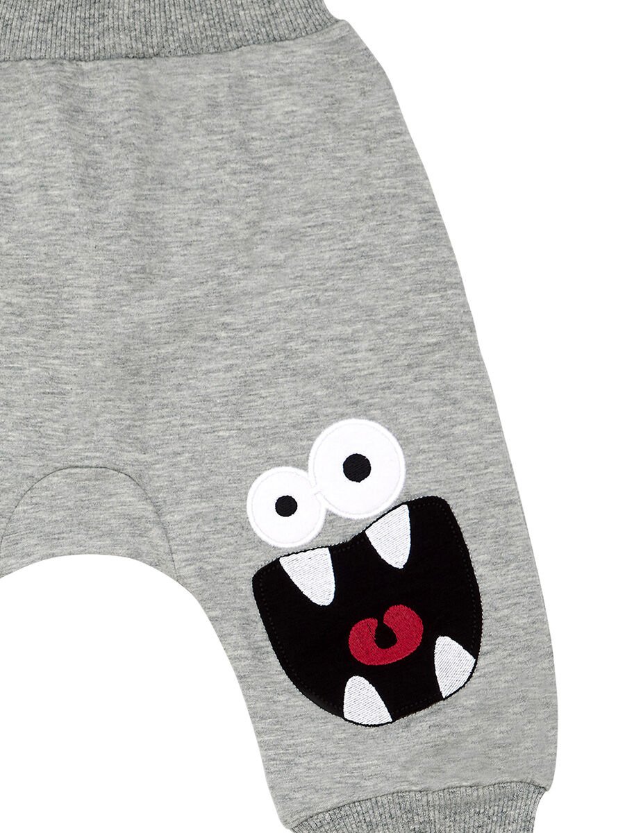 Kahkaha Erkek Çocuk T-shirt Kapri Şort Takım 4 Y - Kırmızı Gri