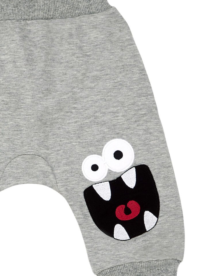 Kahkaha Erkek Çocuk T-shirt Kapri Şort Takım 4 Y - Kırmızı Gri