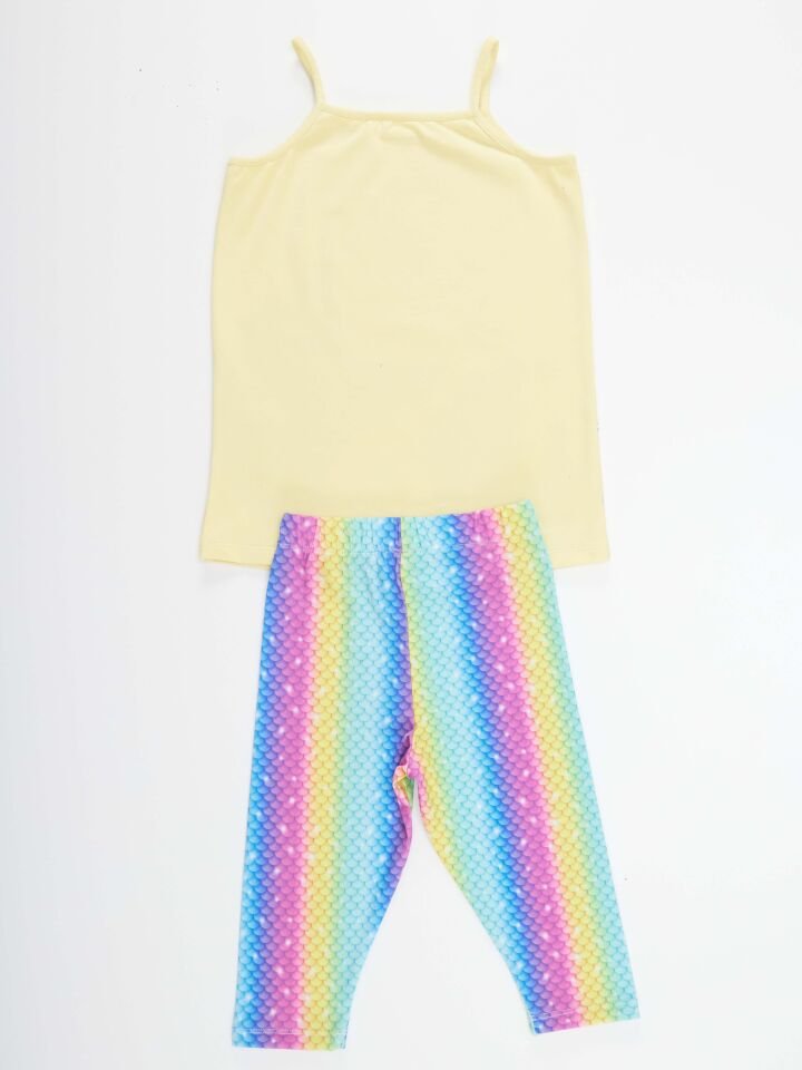 Deniz Kedisi Kız Çocuk Tunik Tayt Takım