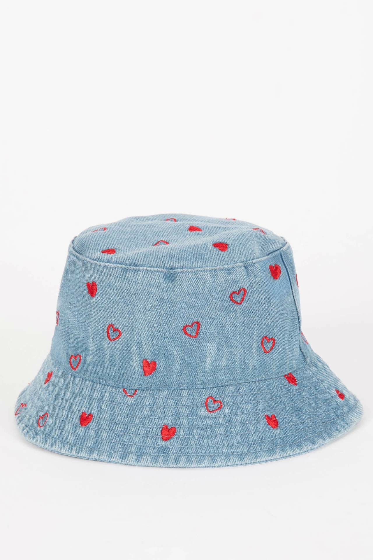Kız Çocuk Jean Bucket Şapka