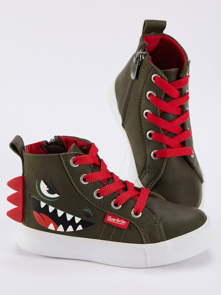 Dinozor Erkek Çocuk Haki Sneakers Spor Ayakkabı 29 N - Haki