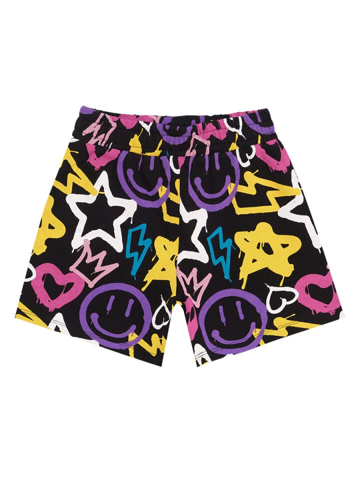 Street Style Kız Çocuk T-shirt Şort Takım